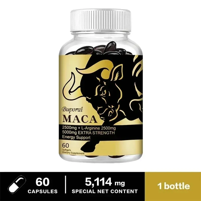 Suplemento de raiz de maca - apoia a resistência, alivia a fadiga e promove o crescimento muscular