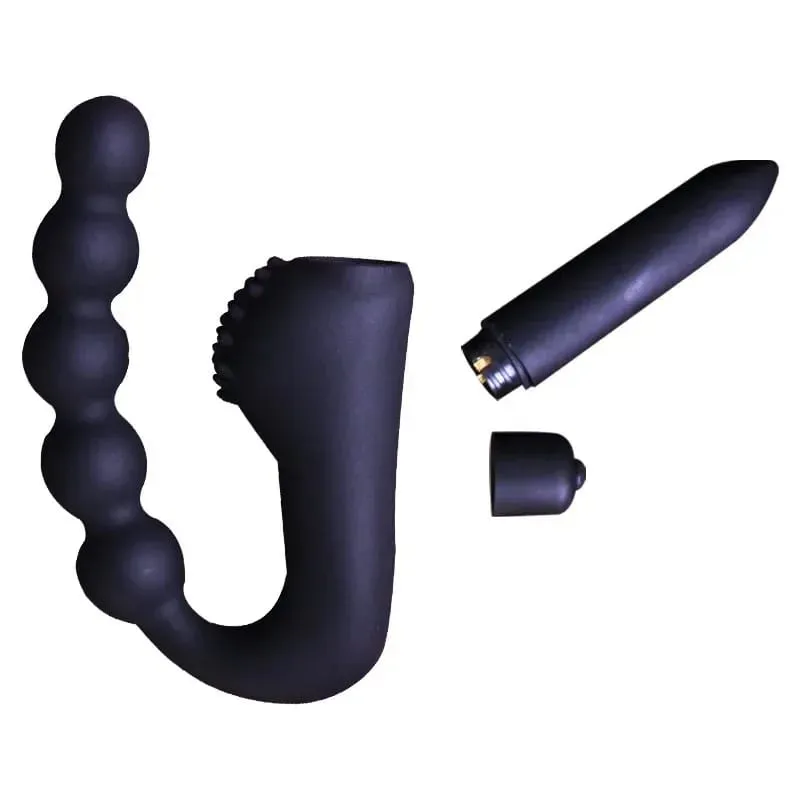 Grânulos vibratórios massageador de próstata plugue anal à prova dwaterproof água motores 10 velocidades estimulação bunda ânus silicone masculino feminino brinquedos sexuais