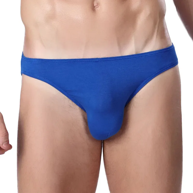 Roupa íntima masculina, cuecas triangulares pequenas masculinas, cuecas finas em u-convexas elásticas sexy de cintura baixa justas com borda estreita