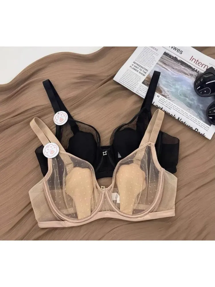 Sutiã minimizador sem fio para mulheres – Bralette ultrafino anti-queda, lingerie de verão respirável e sexy | Suporte de conforto