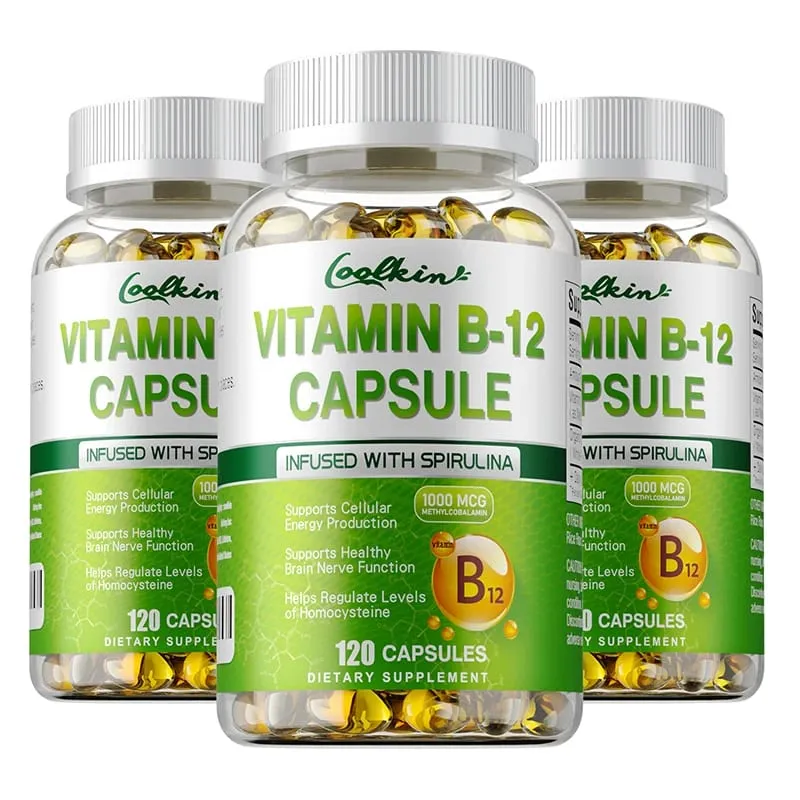 Vitamin B12 Capsules - Methylcobalamin Supplement for Mind Energy Brain Mood Heart Support — image 11
