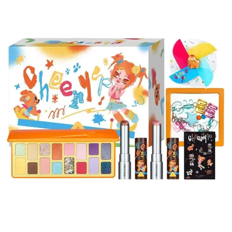 Chéeryep 彩妝組 16 色眼影調色盤固體唇彩化妝品| SHOPBOP固體唇彩全套化妝品套裝