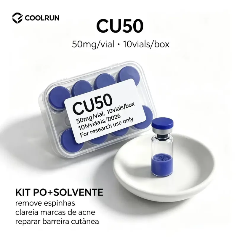 Pó liofilizado de grau premium Rt/peptídeo de cobre Ghk-Cu (especificações disponíveis: 5Mg a 100Mg; cor da tampa do frasco Va