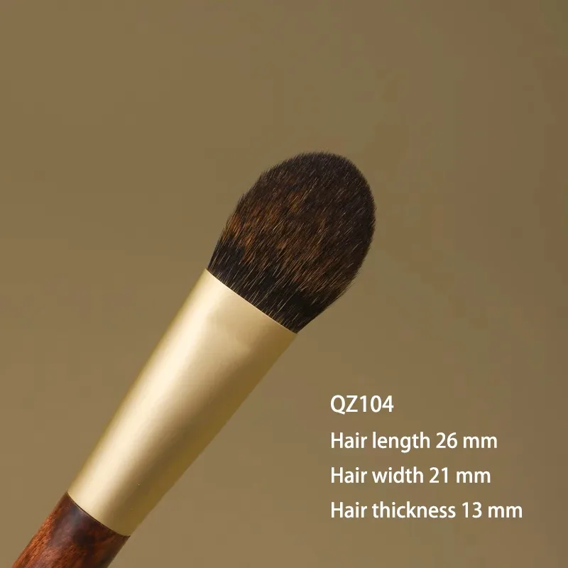 Professional Handmade Makeup Brushes 1PC Soft Squirrel Hair Blush Highlighter Brush African Rosewood Handle Make Up Brush