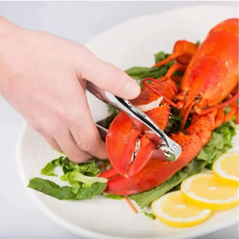 1 conjunto de aço inoxidável garfo de caranguejo ferramentas de frutos do mar lagosta cracker garfos porca cracker concha garra lagosta shellers caranguejo perna cracker kit