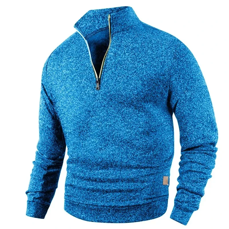Animal jogo masculino meio zíper sweatshirts manga longa sólido pulôver gola alta streetwear jaqueta quente casacos esportivos outerwear — image 10