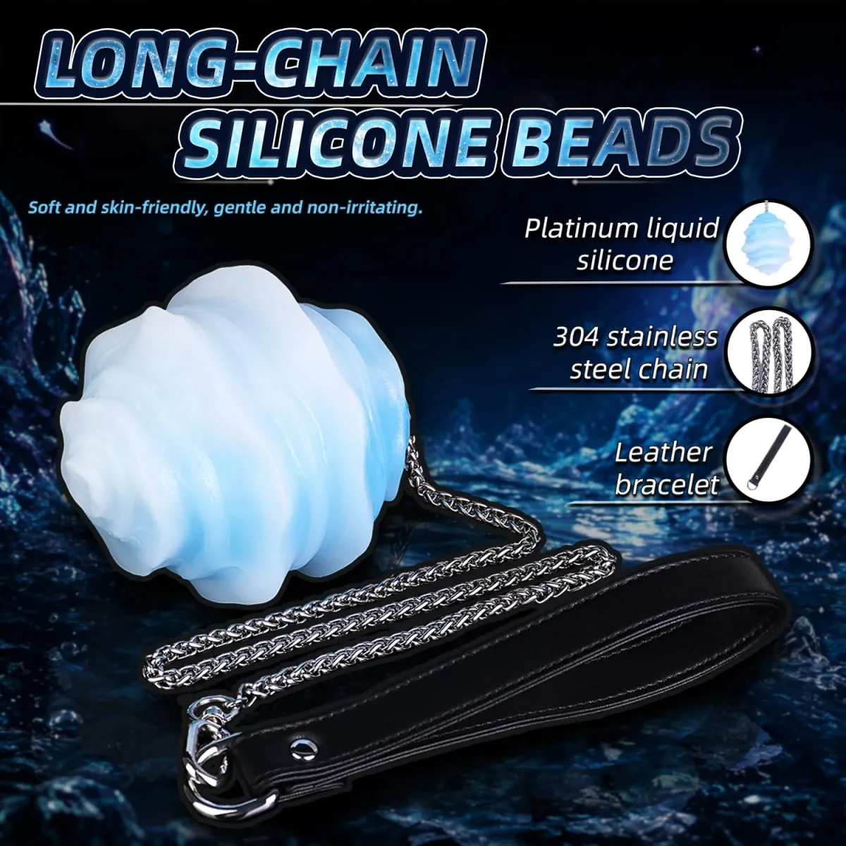 Fantasia ovo brinquedos com corrente longa platina silicone anal plug ovos bolas vaginais brinquedo sexual para adultos mulheres homens casal flertando