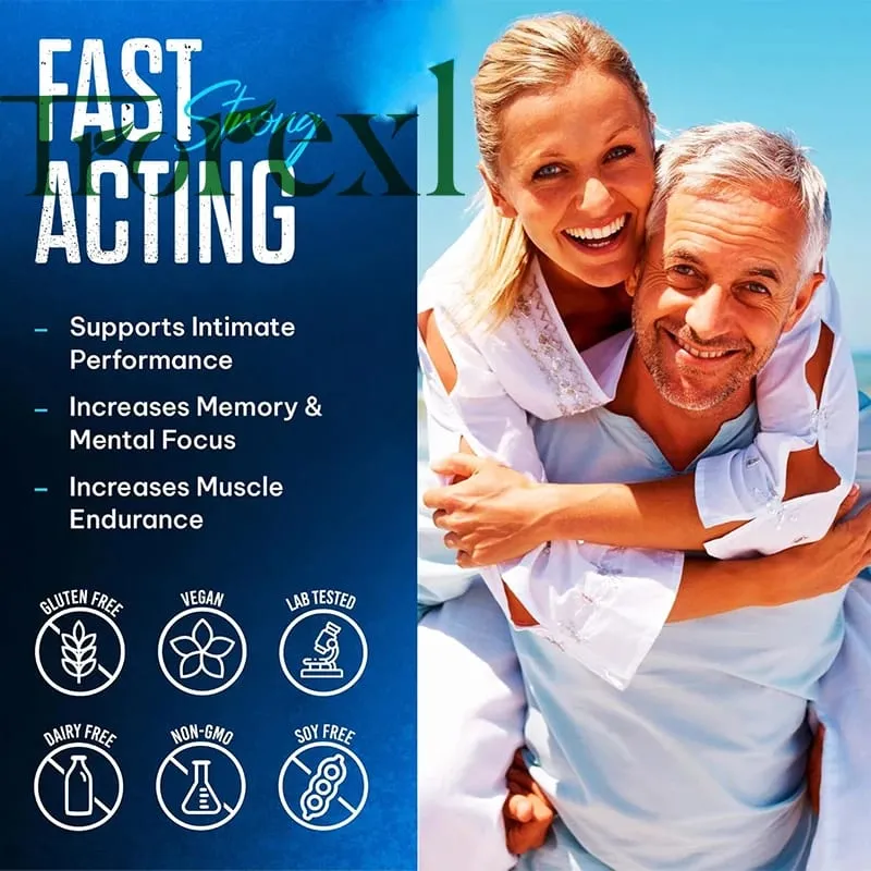 TonicBluPro Blue Pills Suplementos masculinos para melhorar a resistência e a energia Comprimidos naturais de ostra e ginseng