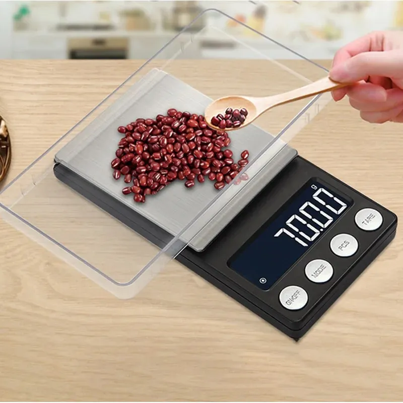 Digital Pocket Mini Scale Precision 0.01g LCD Jewelry Gold Diamond Accessories Gram Balance Weight Scales For Kitchen 1000g