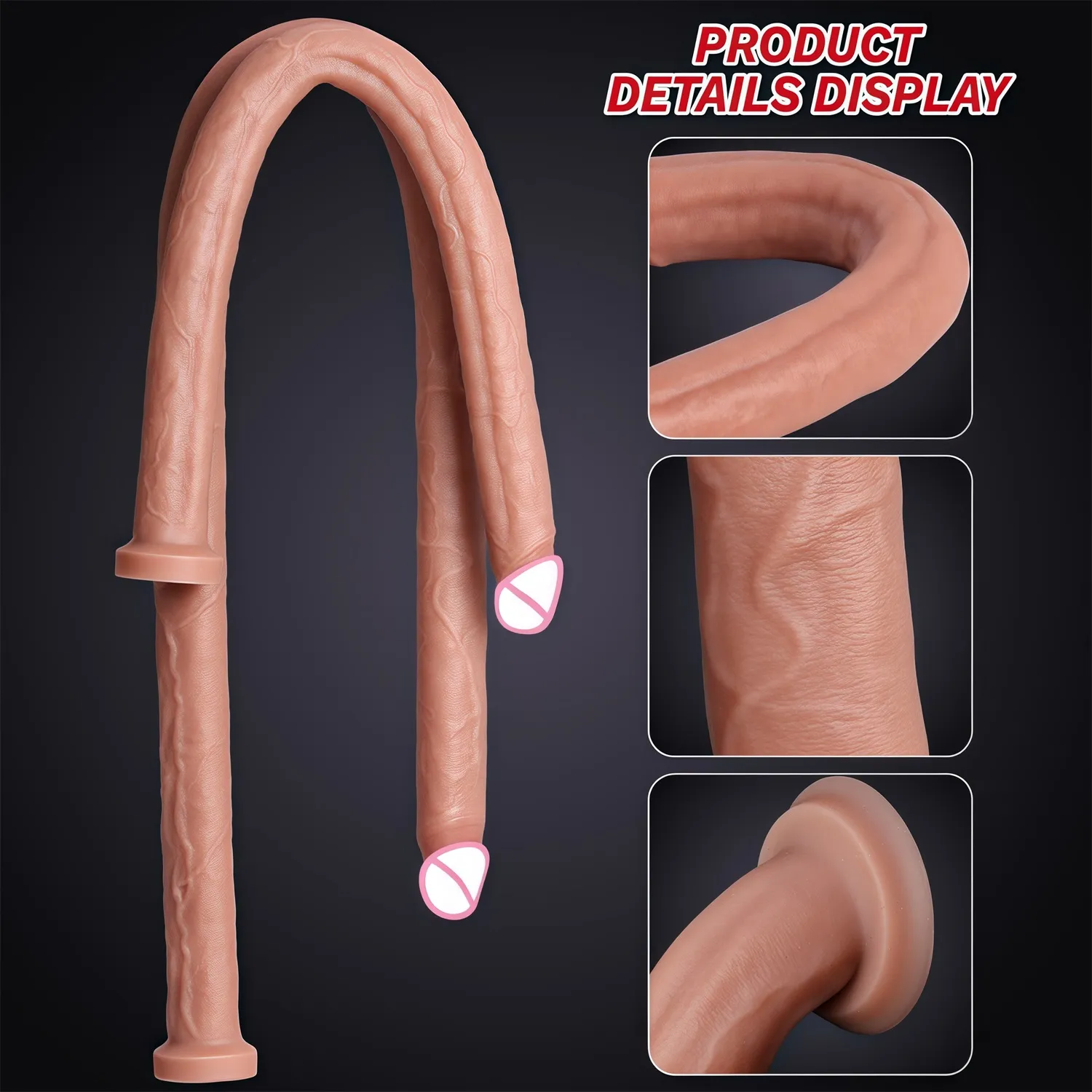 Vibradores realistas extra longos, estimulação do ponto g, toque profundo, pênis, vagina, massagem anal, penetração, pau, brinquedos sexuais para mulheres e homens