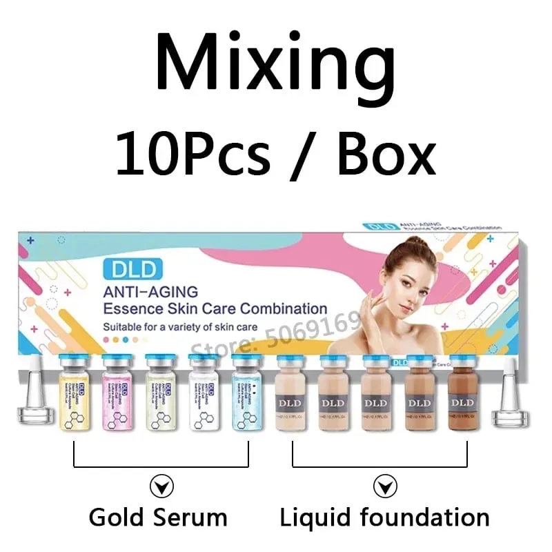 10 frascos coreia 5ml bb creme brilho essência iniciante starter kit base líquida hidratante hidratação rejuvenescimento da pele beleza