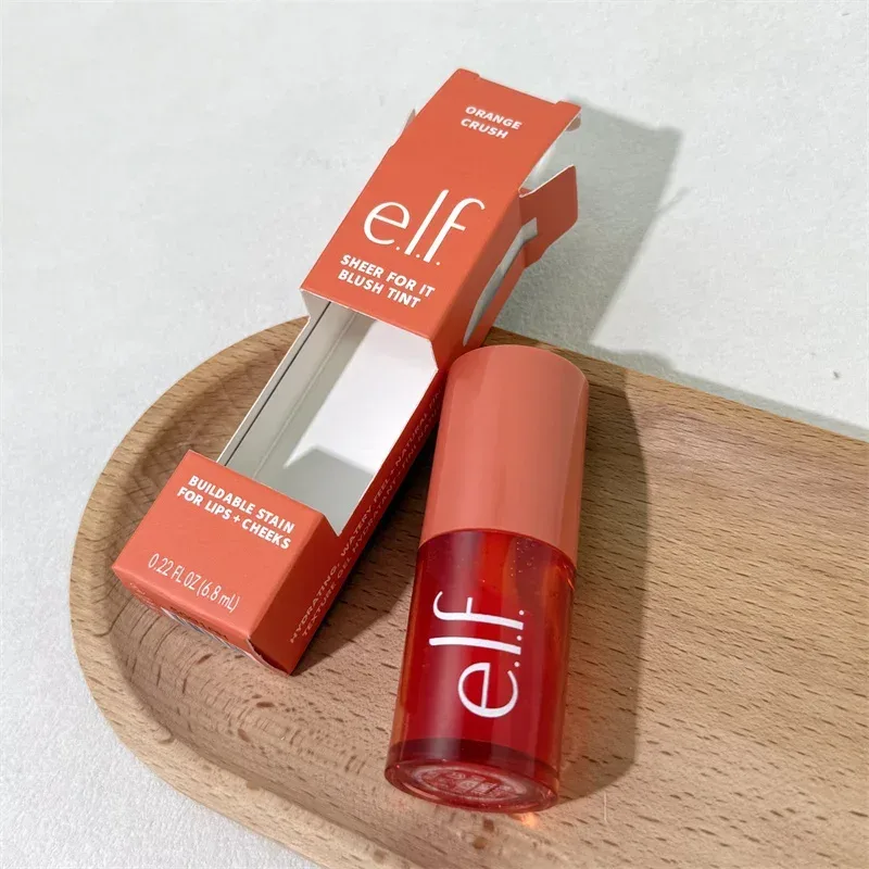 Promoção Especial Novo elf bubblegum-cereja manga-melancia hidratante duradouro brilho labial bálsamo labial e 8 cores creme blush cosméticos de marca