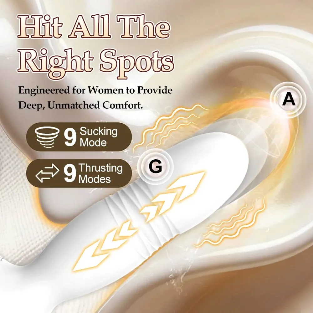 APP 震動器推力 G 點震動器和 9 種吸吮模式,用於陰蒂乳頭刺激肛交玩具,適合女性成人性玩具 — image 2