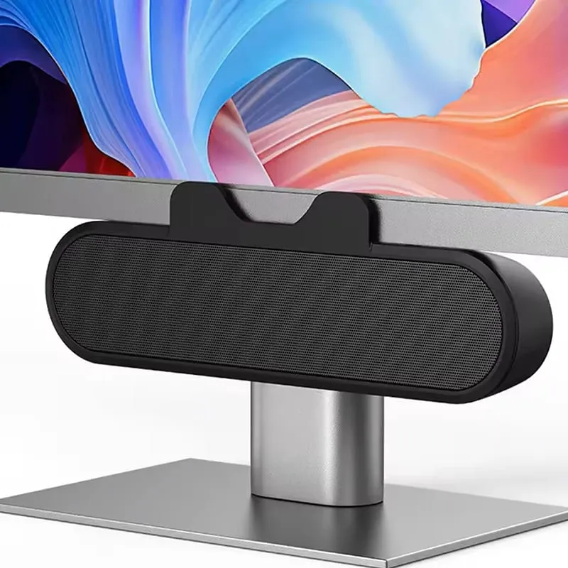 Mini soundbar alto-falante clipe portátil usb com fio computador tv pc portátil desktop subwoofer caixa de som música caixa de som bocina coluna