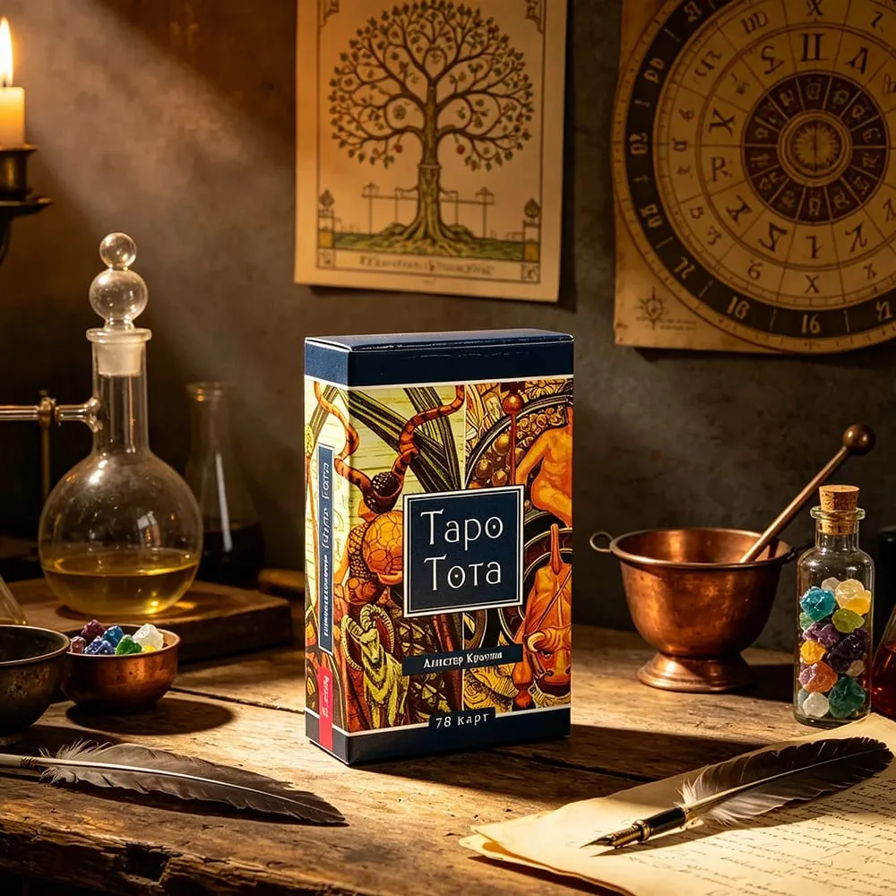 Baralho de tarô 78 cartas versão russa tapo tota misterioso jogo de tabuleiro de adivinhação para colecionadores de tarô praticante