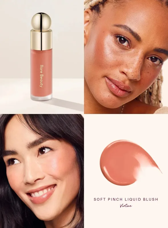 Rare Beauty New Liquid Blush and Liquid Luminizer Bundle Set Enchant Enlighten Hightlighter Happy Joy Lucky Love Hope Blush Gift