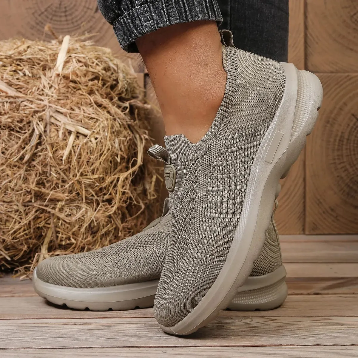 Sapatos masculinos cor sólida eva sapato casual leve confortável sola única calçado não cansativo para uso diário