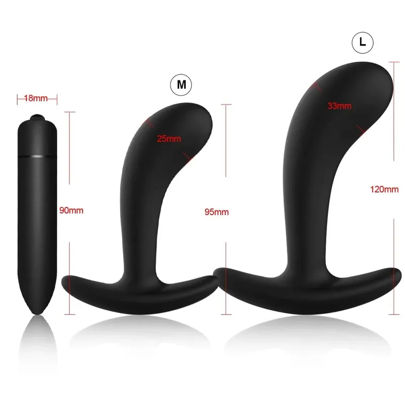 4 pçs iniciante silicone butt plug anal plug para homens massageador de próstata para gay mini bala anal vibrador brinquedo sexual para homens