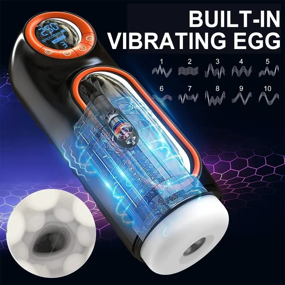 Automatic Telescopic Sucking Masturbator Cup With LED Display Vagina Masturbation Blowjob Sex Machine Adults Sex Toys for Men — image 3