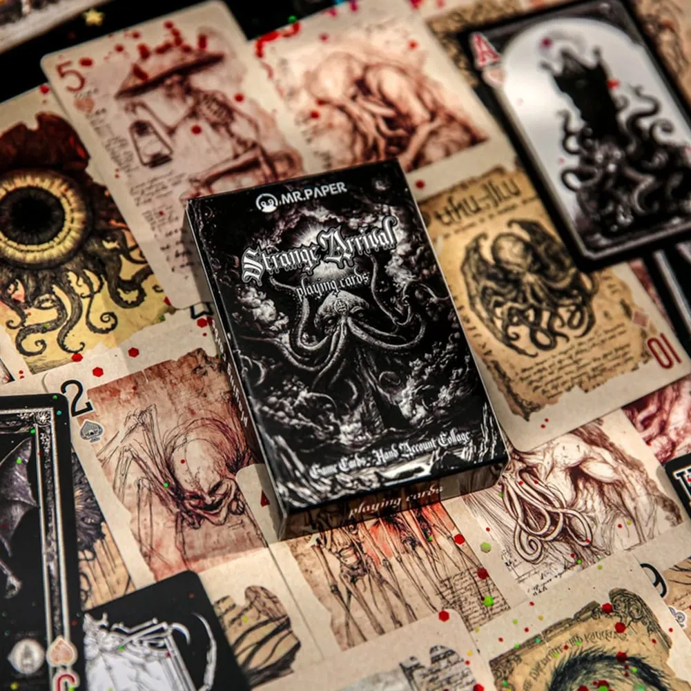 Para cthulhu mitos cartas de jogo de alto valor monstro ilustrado cartas para reuniões de amigos cartas de jogo de tabuleiro cartas de pôquer — image 1