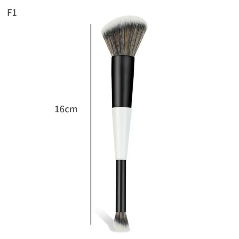 Pincel de contorno facial f4 de ponta dupla, alta cobertura, multiuso, sombra, corretivo, cosméticos, beleza, pó, blush
