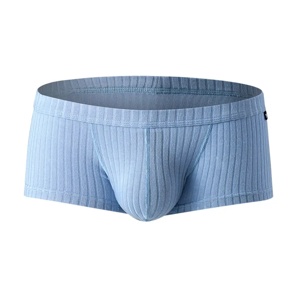 Calções masculinos cuecas bolsa aumentando cintura baixa suor respirável shorts cueca para homem 1pc