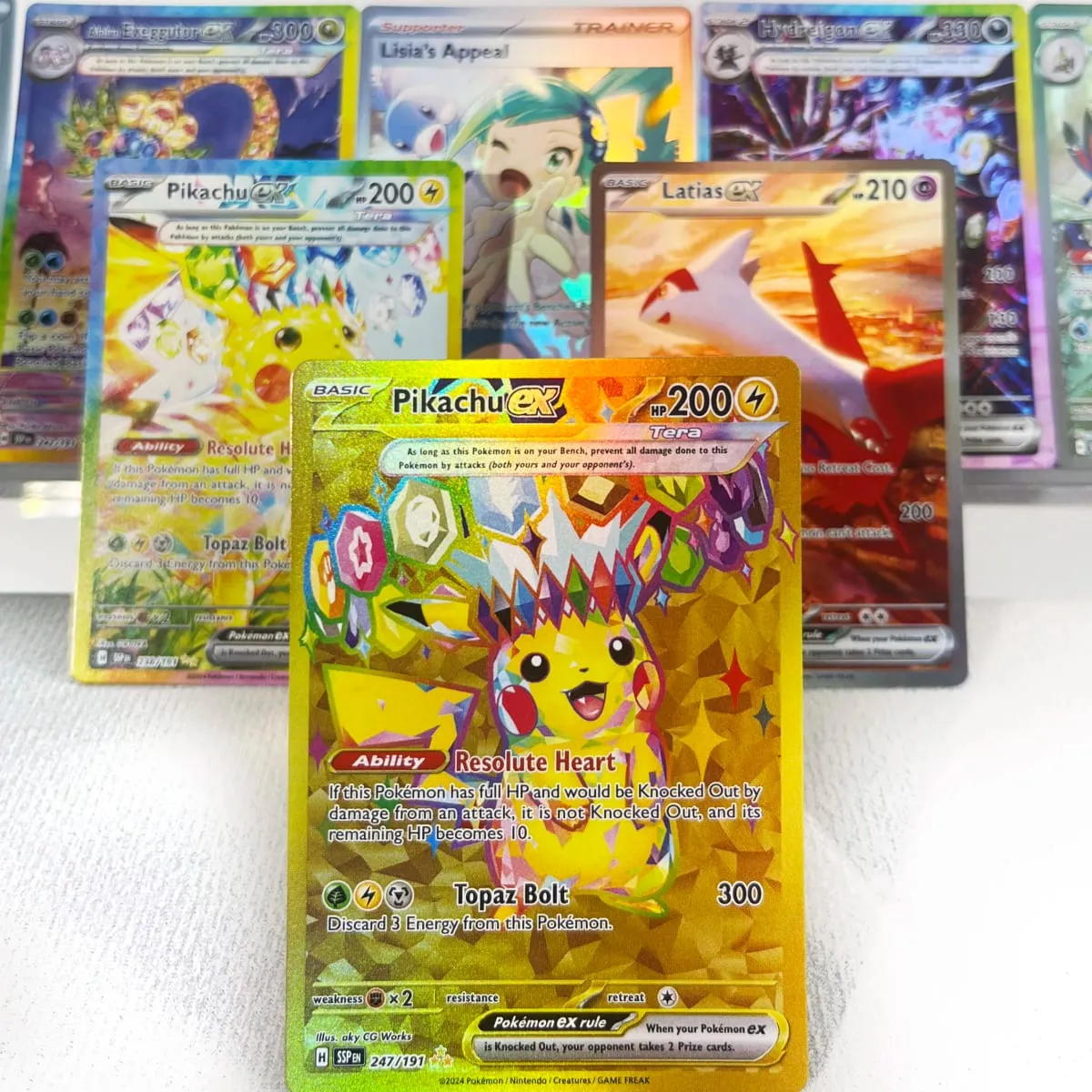 Conjunto de base de faíscas pkm cartões ptcg123 pacote gx arco-íris holográfico ex gx coleção rara brinquedos de batalha presentes para hobbies