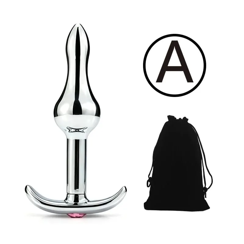 Metal anal contas butt plug conjunto wearable exterior pequeno grande anal plug g ponto vibrador inserção vagina ânus brinquedo sexual