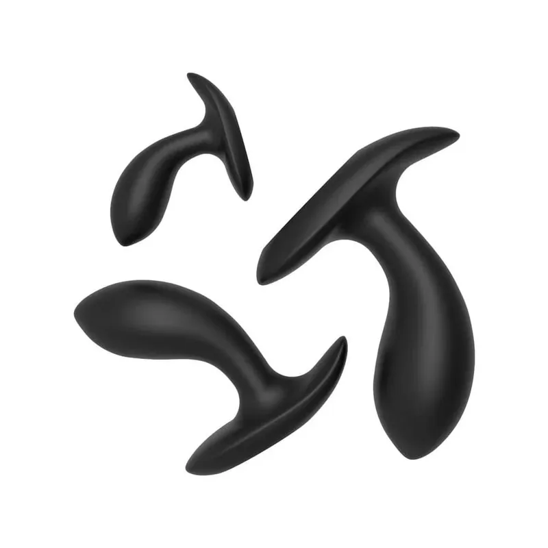 Silicone anal contas butt plug conjunto de treinamento enorme base queimada wearable oco anal plug massagem da próstata g ponto brinquedo sexual homem mulher
