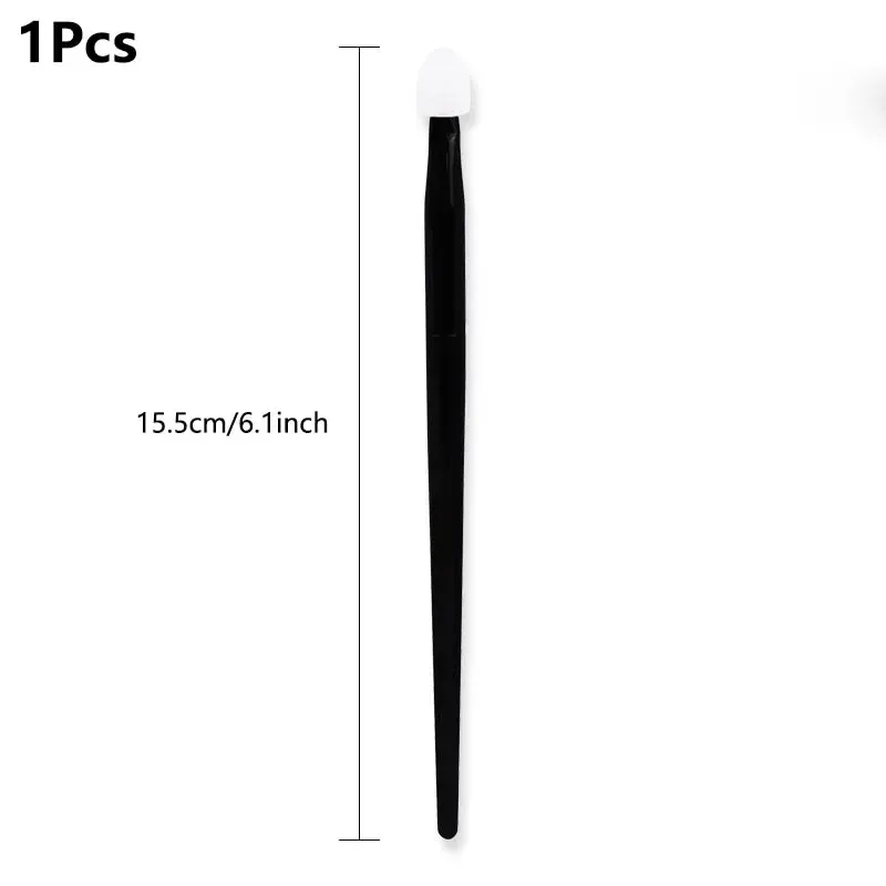1/5 pçs pincéis de sombra de silicone macio lábio bálsamo delineador aplicador corretivo escovas de sobrancelha portátil maquiagem facial ferramenta de beleza — image 9