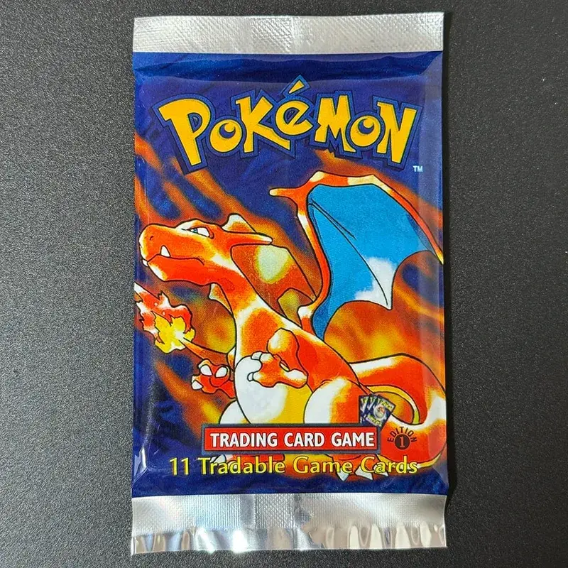 整包 PKM 第 1 版補充包 PTCG 代理卡適用於基礎套裝噴火龍 Blastoise Venusaur TCG 卡 11 件/包玩具