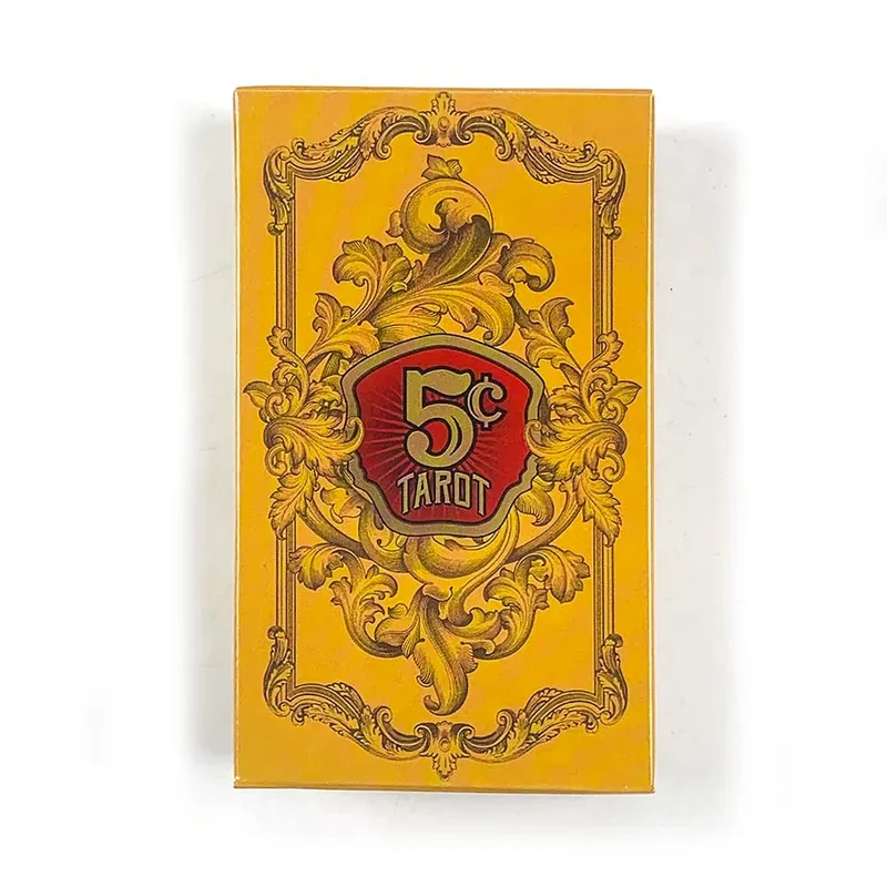Cartas de tarô 5 cent, 78 peças, vintage, retrô, baralho de tarô, adivinhação, jogo de cartas para iniciantes, leitura de tarô
