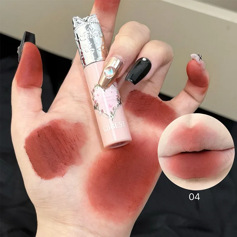 Batom líquido fosco hidratante gloss labial de longa duração lama macia névoa sedosa mancha labial natural maquiagem à prova d' água