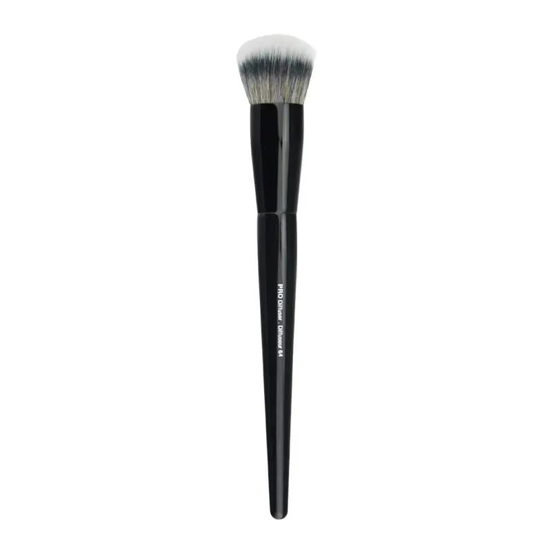1pc maquiagem chanfrada fundação pó contorno sombra de olho escova ferramenta ultra macio compõem afilado liquidificador destaque sombra de sobrancelha