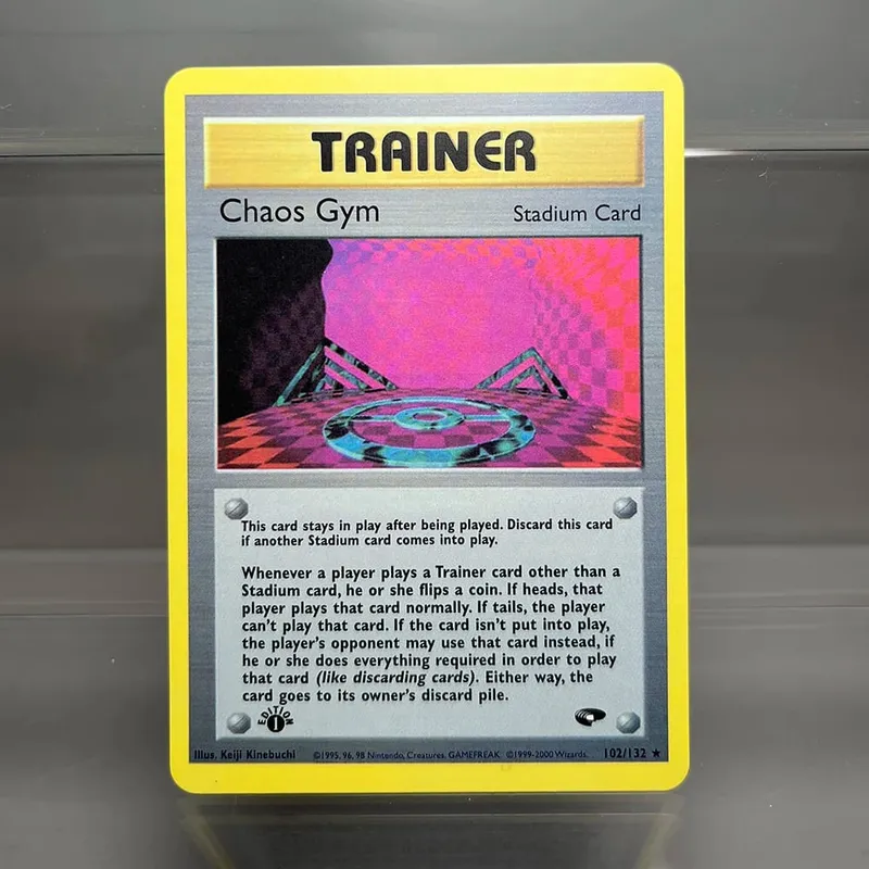 Cartões pkm 1ª edição desafio de academia 1996 conjunto de base cartões de folha única mewtwo gengar raichu jogo coleção cartões ptcg cartões proxy