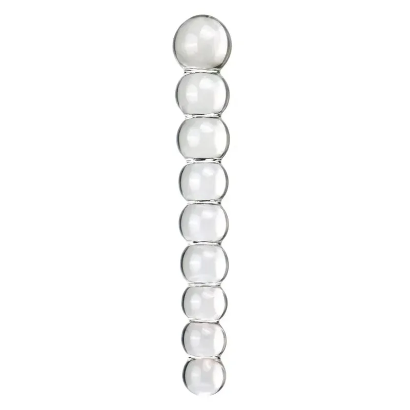 Plugue anal de vidro seis estilos puxando contas dupla utilização pequenos vibradores butt plugs masturbação dilatação posterior brinquedos sexuais adultos