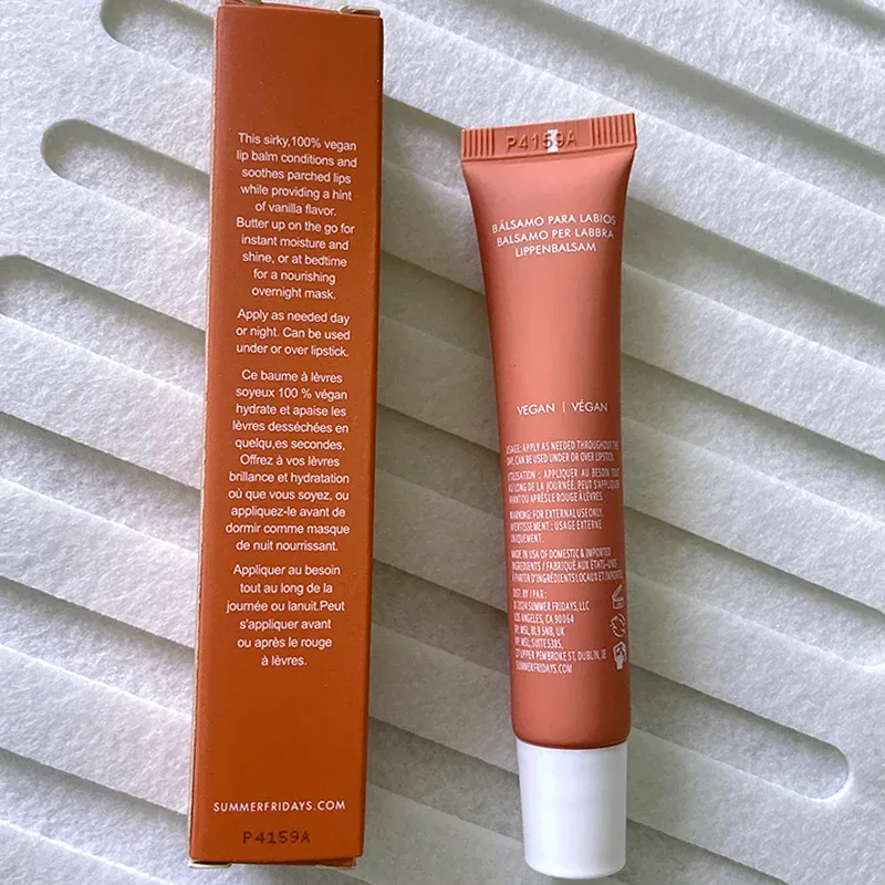Summer Limited Rho Vanilla Beige LipBalm Moisturizing Transparent Lipstick Set Smooth Soft Tube Mirror Lip Gloss Lip Blum Makeup