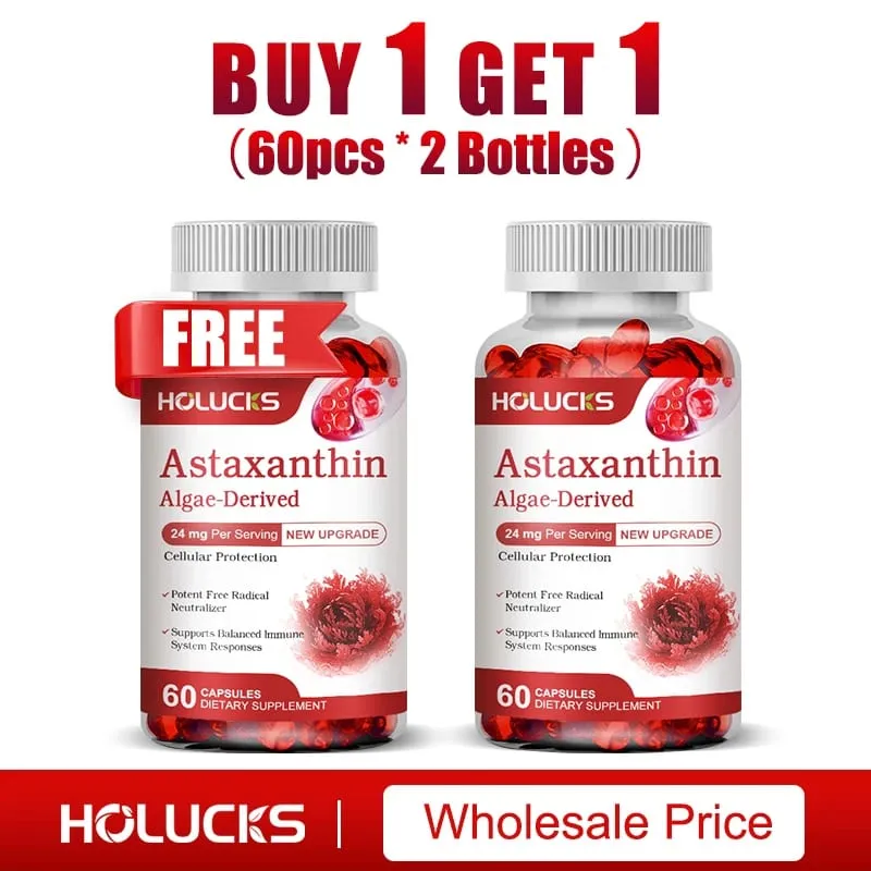 Cápsulas de astaxantina com extrato de algas e antioxidantes apoiam a saúde ocular, conforto articular e equilíbrio imunológico