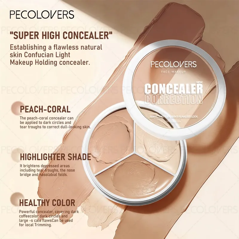 Conjunto de base líquida para rosto, 6 peças, corretivo, primer pré-maquiagem, ferramentas de maquiagem, base perfeita, conjunto completo de cosméticos faciais