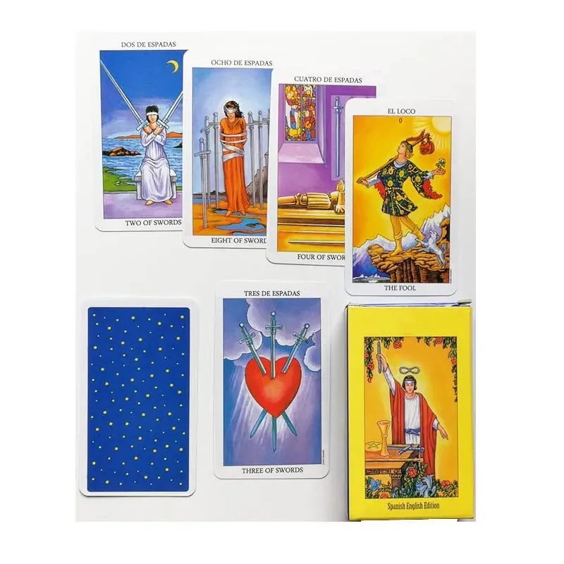 Tarô oracle cartão misterioso adivinhação quadrinhos tarô cartão feminino menina jogo de tabuleiro jogo inglês cartas de jogo com guia pdf — image 6