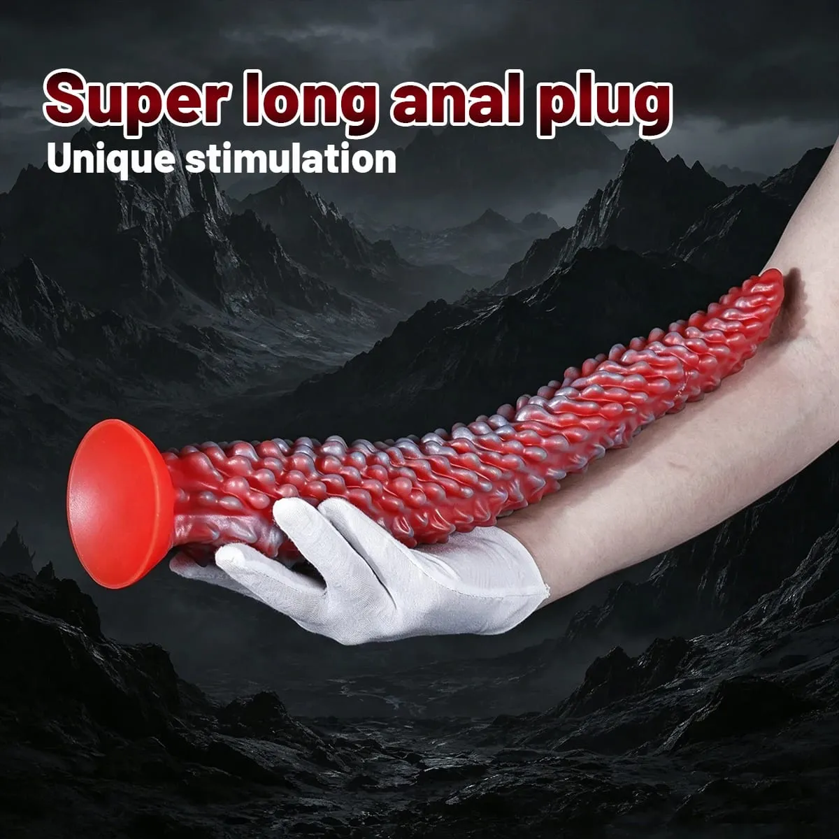 Enorme longo buttplug monstro tentáculo silicone anal plug vibrador com forte ventosa clitóris estimulação vagina brinquedos sexuais adultos