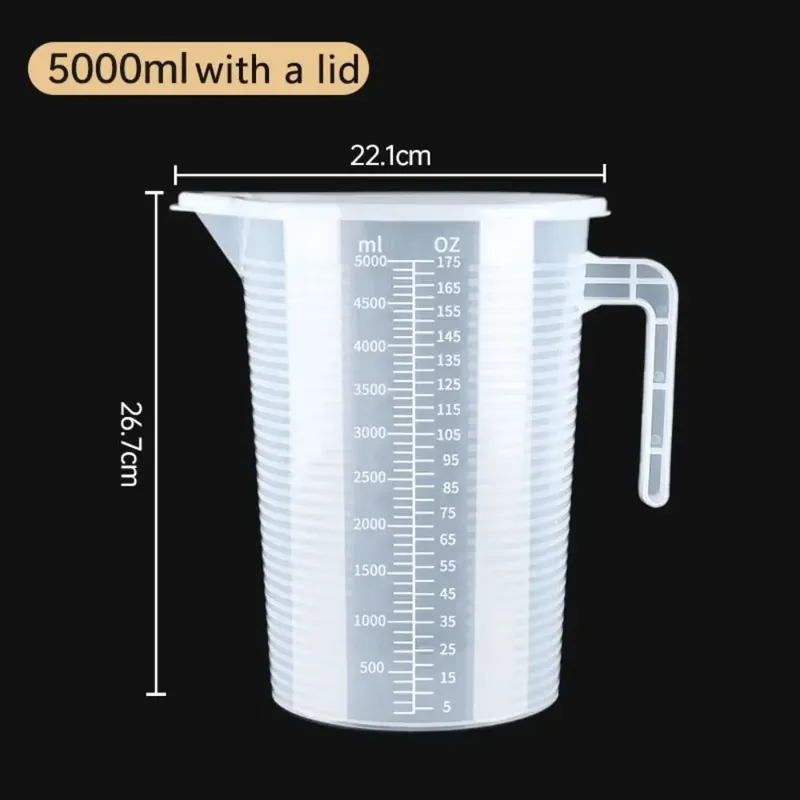 量杯透明塑膠實驗室燒杯刻度液體壺杯廚房烘焙烹飪測量秤容器