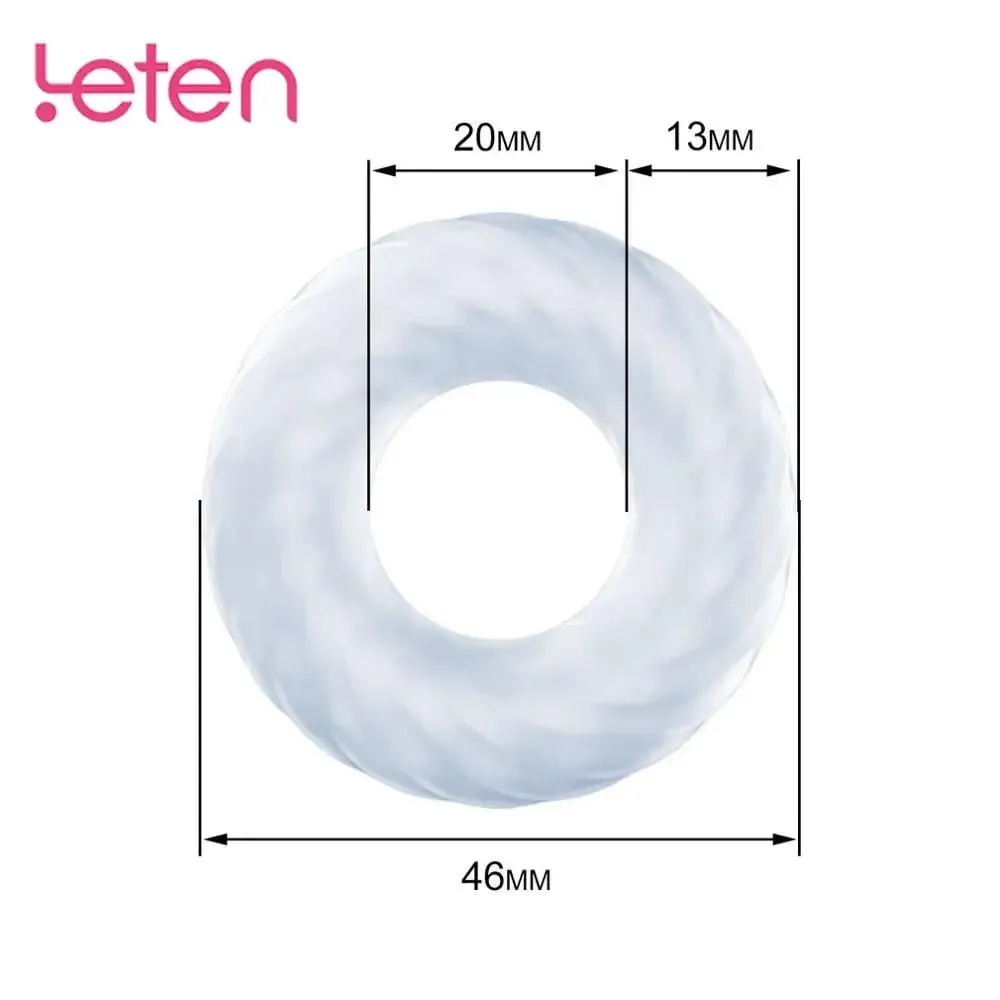 3in 1 Silicone Penis Ring Ejaculation Delay Long Lasting Training Cock Erection Reusable Intimate Goods Sex Toys for Men