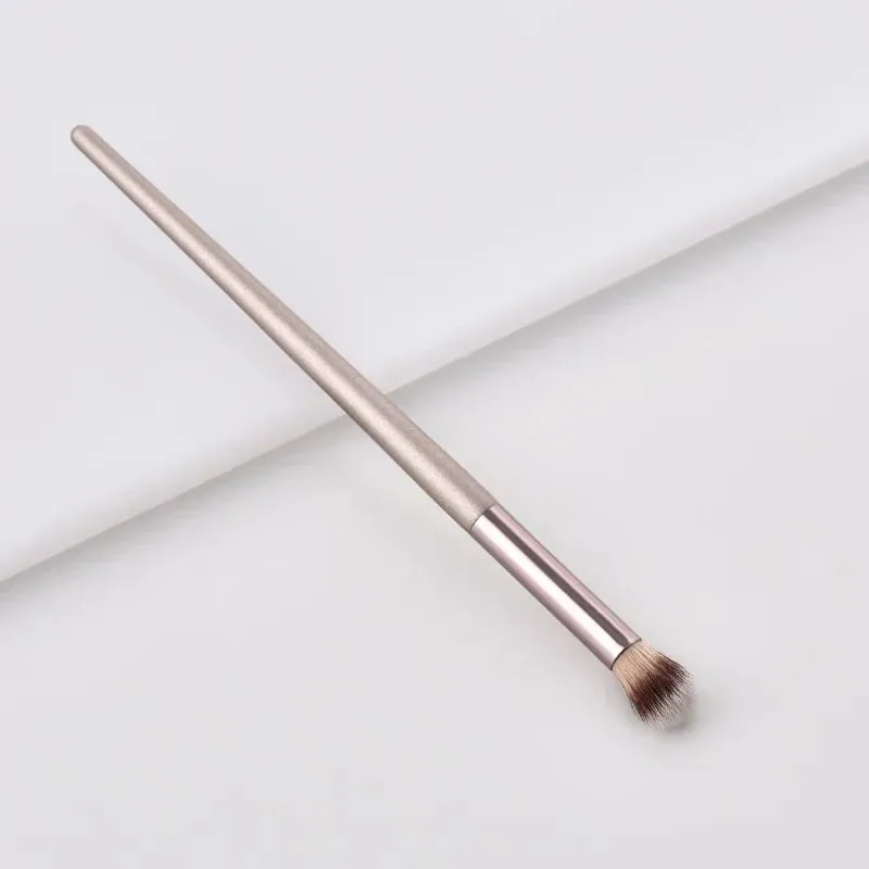 Pincéis de maquiagem coloridos champanhe, sombra para os olhos, círculo escuro, corretivo, mistura de cosméticos, pincel macio para mulheres, ferramentas de maquiagem