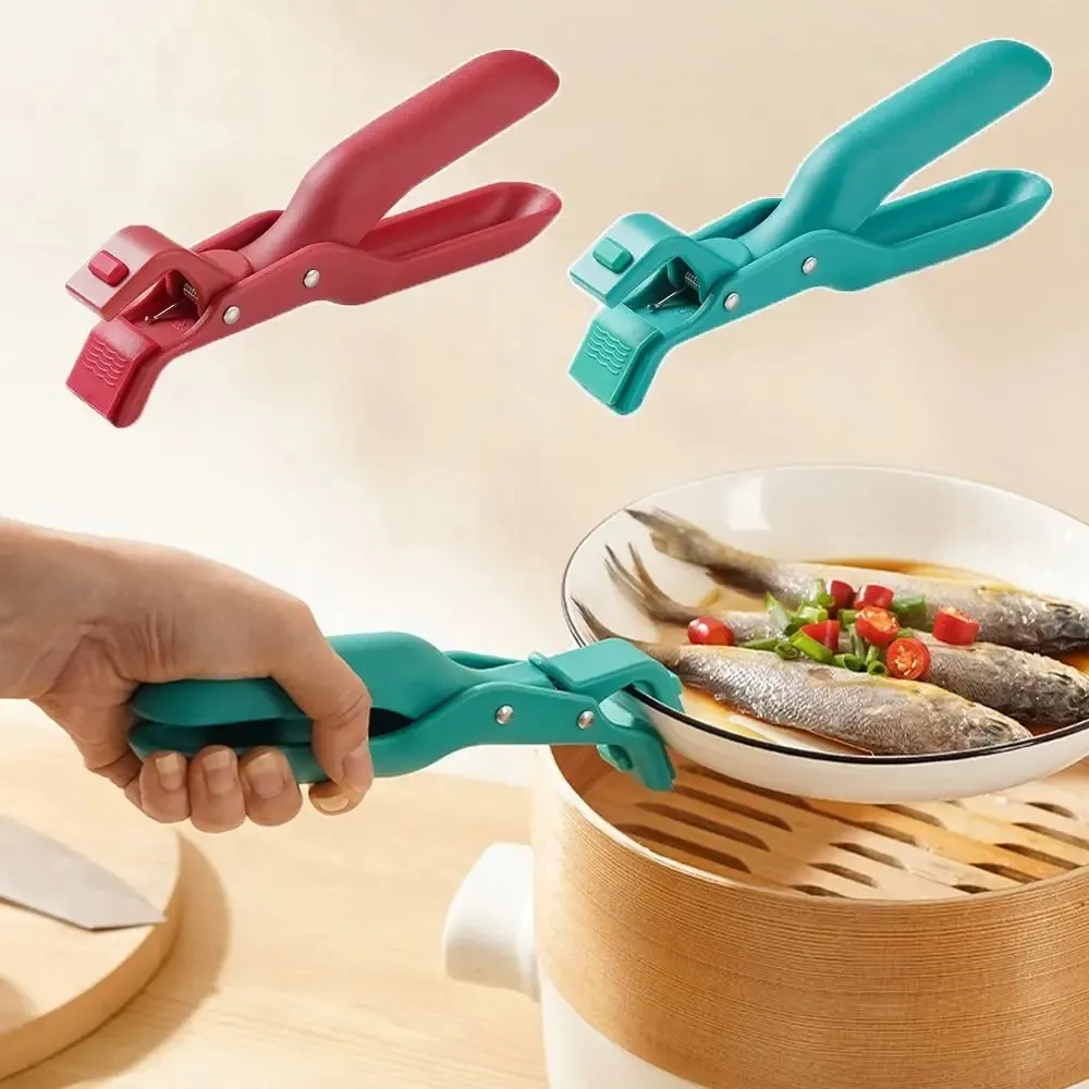 Clipe de tigela de cozinha multifuncional durável silicone anti escaldante clipe antiderrapante tigelas de refeição pinças pote clipes pinça ferramentas de cozinha