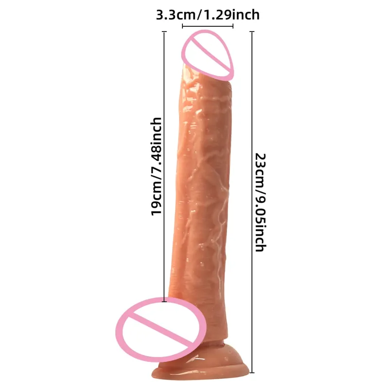 Vibrador realista do ponto g com ventosa, pênis longo, brinquedos sexuais adultos para mulheres, homens, gay, strapon, pau, estimulador de vagina