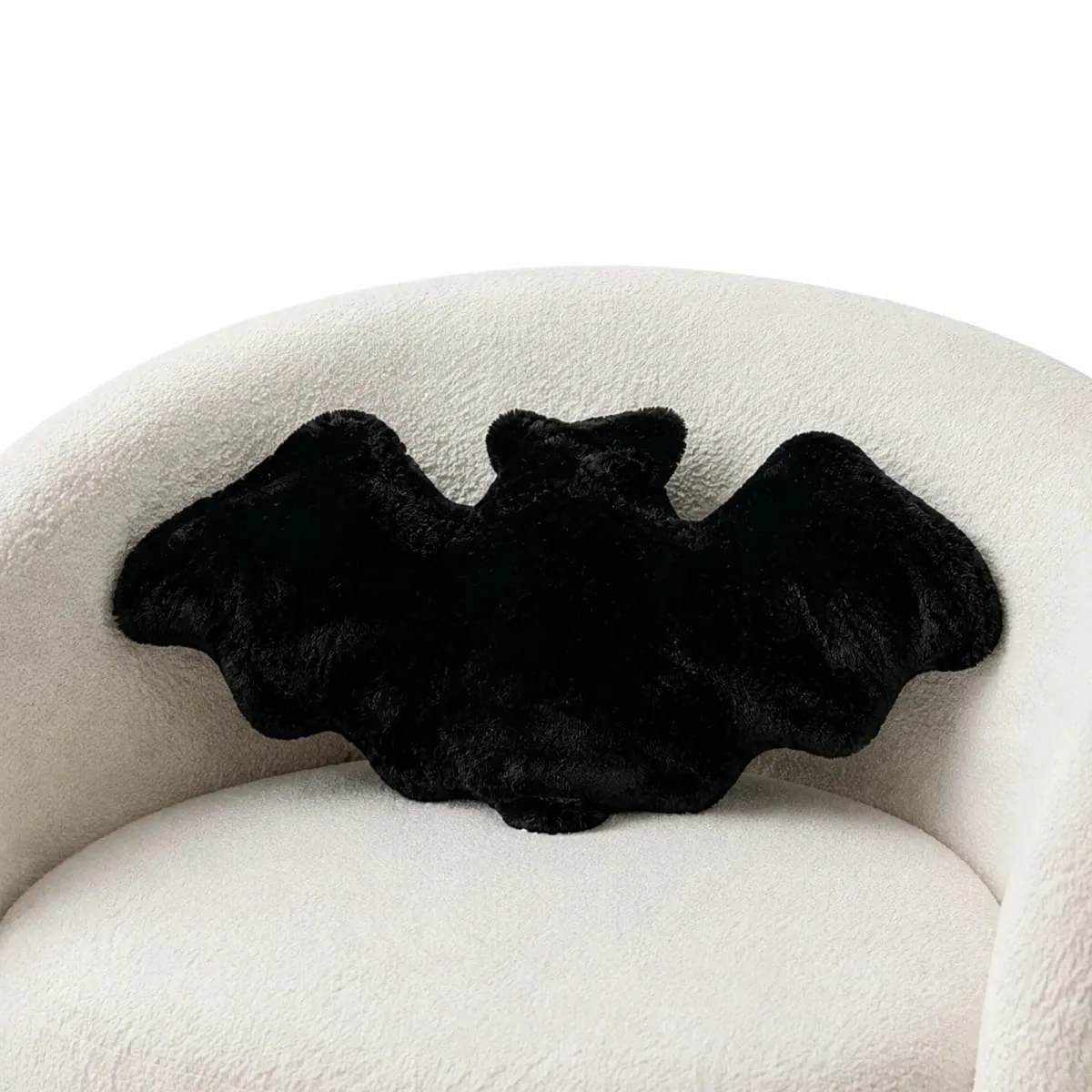 Halloween morcegos travesseiro de pelúcia travesseiro decorativo de halloween travesseiros de pelúcia de morcego peludo para o dia das bruxas decorativo casa sofá cama