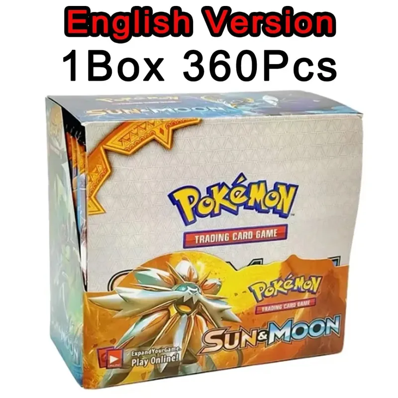 ** 360 unidades EnglishPokémonCards SunMoon Destinado PSrismatic Evolutions Scarlet Violet 151 PALDEAN Booster Battle Transaction Card