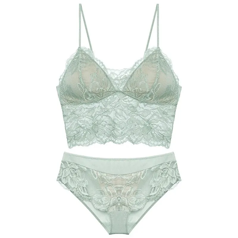 Bralette francês sem costas, renda pura, sem fio, halter, sem armação, anti-mamilo, conjunto confortável e tushy, ca moyisu, sutiã sexy