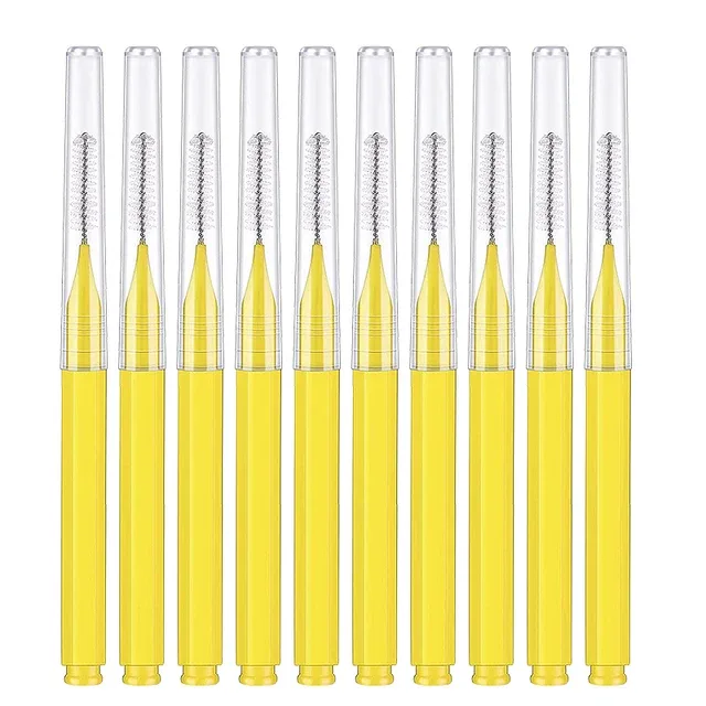 10/20 pçs escovas de sobrancelha mini escova de levantamento de sobrancelha descartável maquiagem cílios ferramenta dente escova interdental lash extensão suprimentos